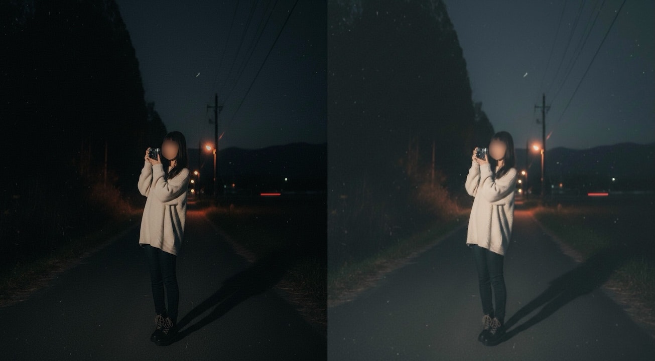 Low Light Video Enhancer - Main product screenshot demonstrating key features and user interface