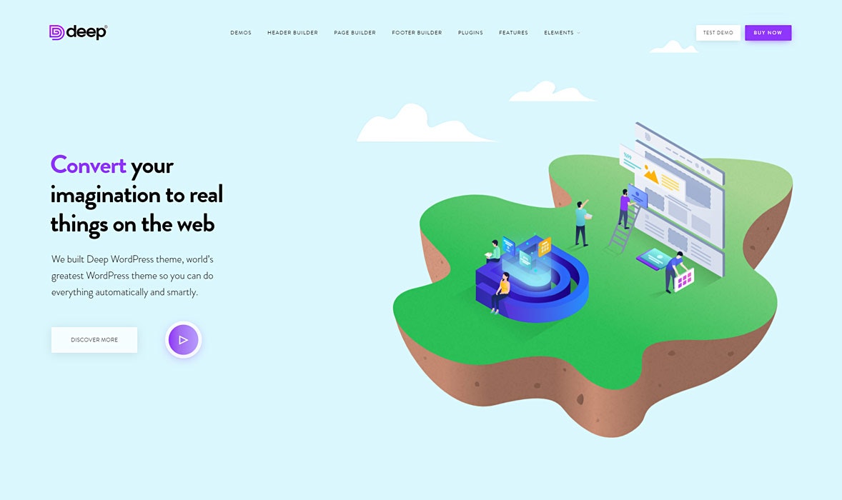 Deep WordPress Theme gallery image