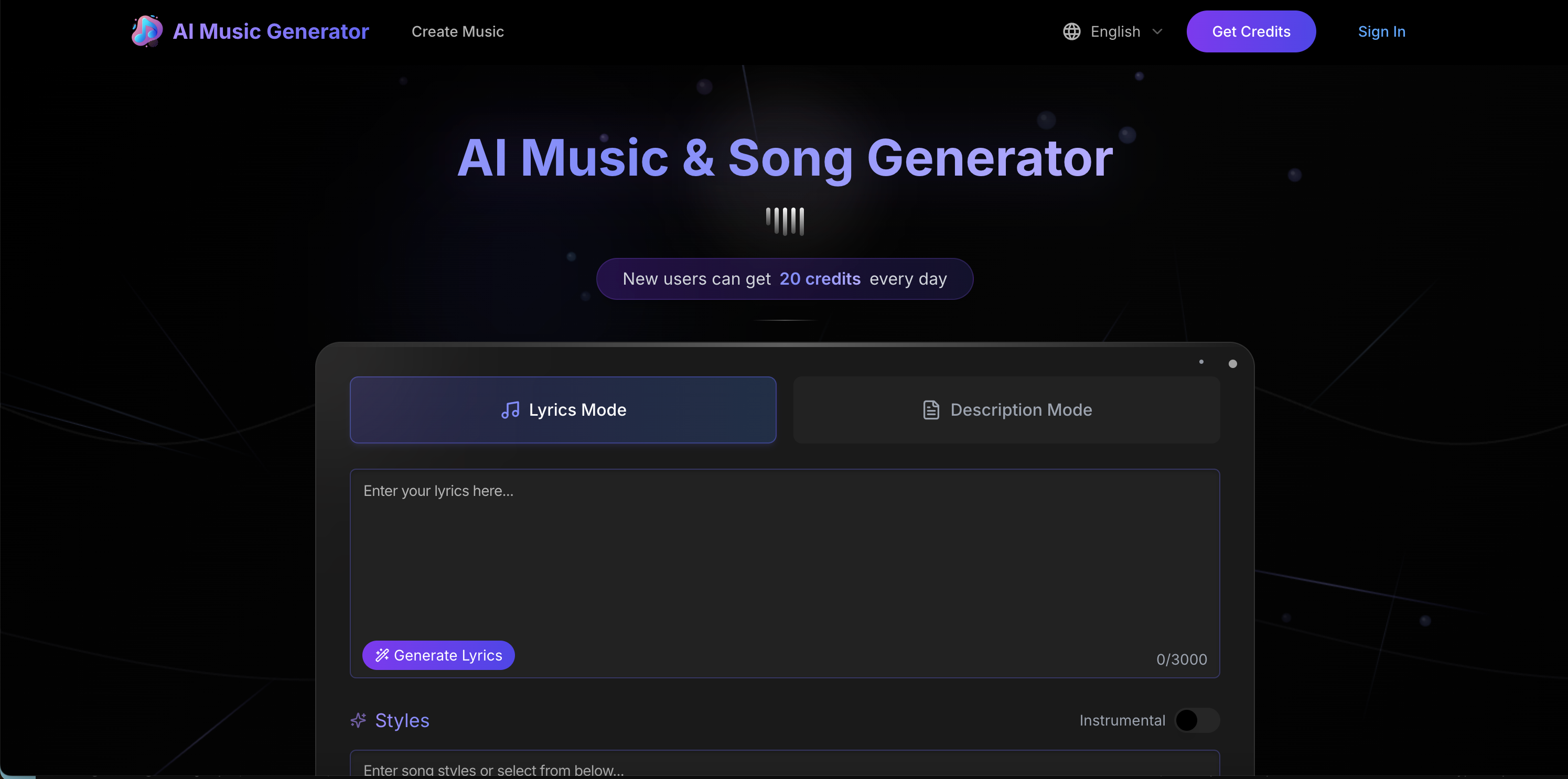 AI Music Generator gallery image