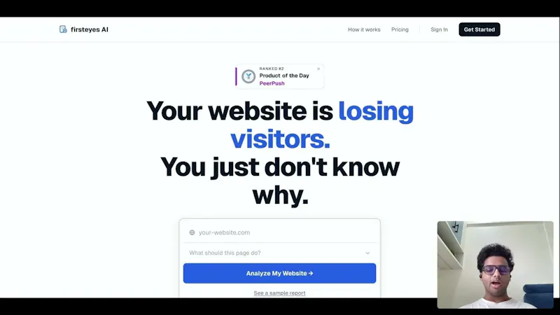 firsteyes AI screenshot 1 (video preview)