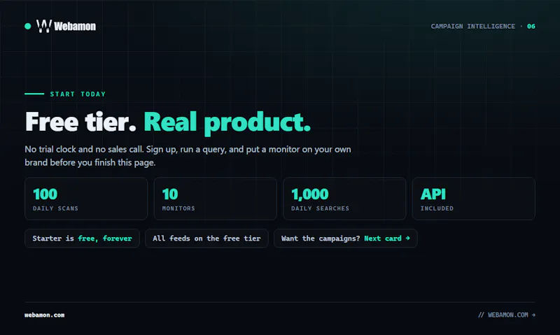 Webamon screenshot 2