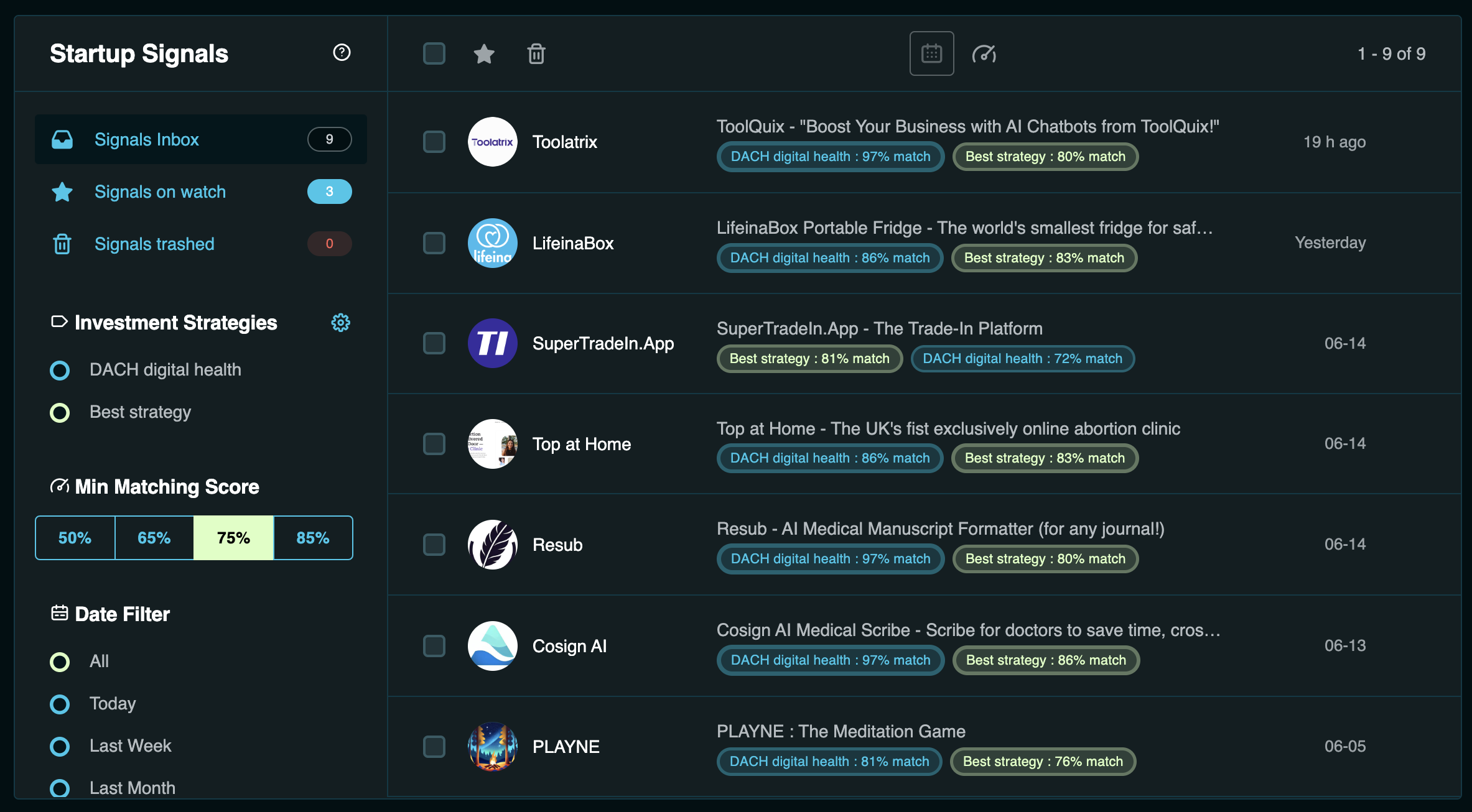 startuptile Accorata-The AI deal sourcing platform for early-stage investors