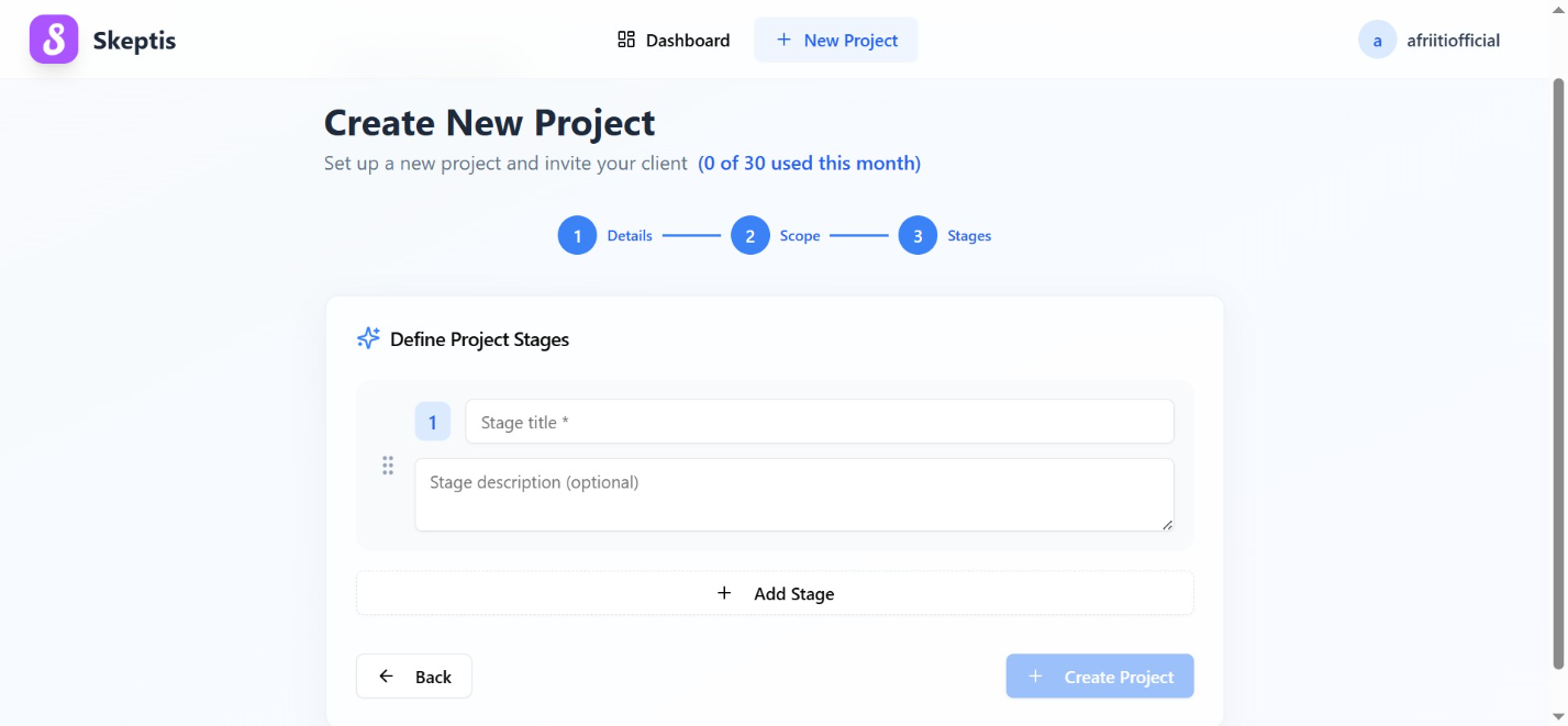 SKEPTISS - Screenshot 2 showing product features and functionality