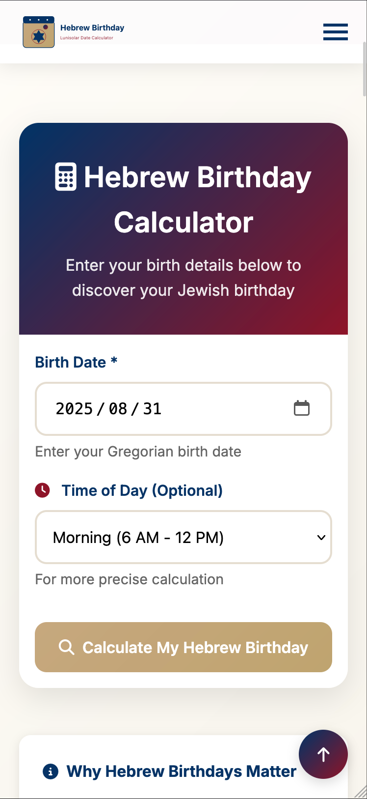 Hebrew Birthday Calculator - Convert your birthday into the Hebrew calendar instantly media 4