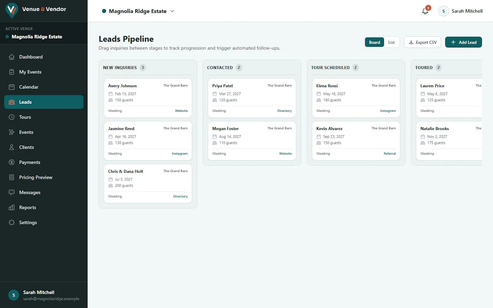 Venue & Vendor screenshot 3