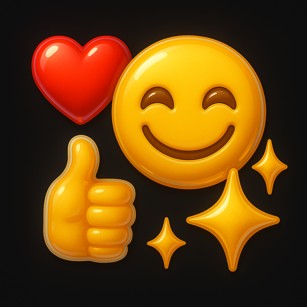 Liquid Glass Emojis – iMessage Pack logo