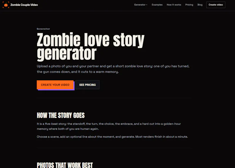Zombie Couple Video Generator  screenshot 2