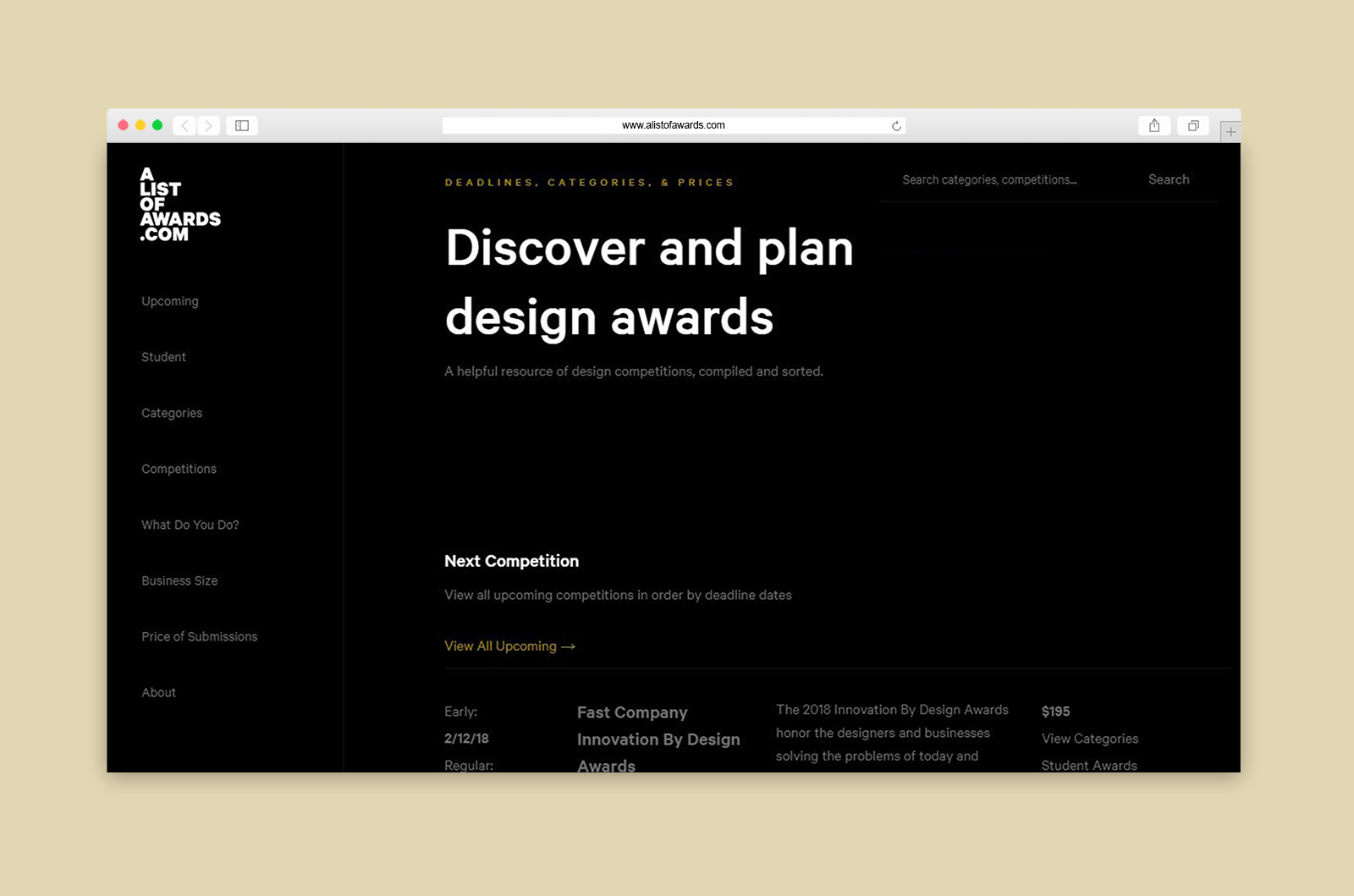 Alistofawards.com gallery image