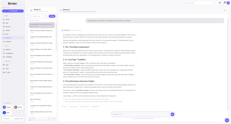 Binder screenshot 3