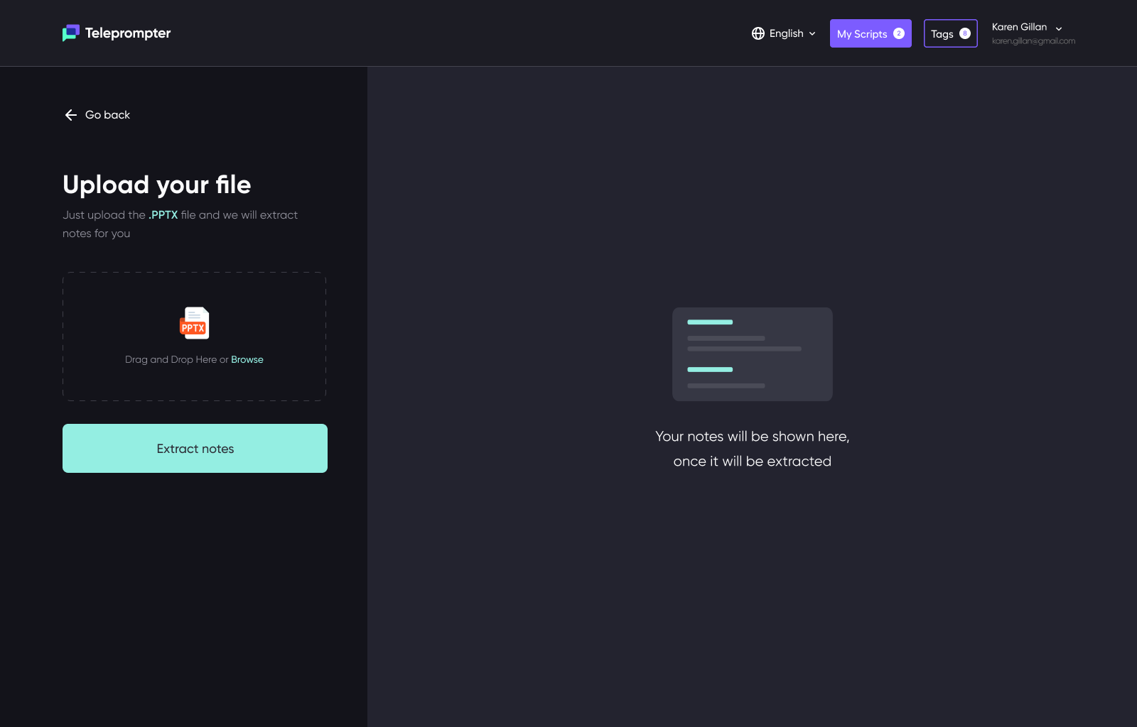 PowerPoint Speaker Note Teleprompter gallery image