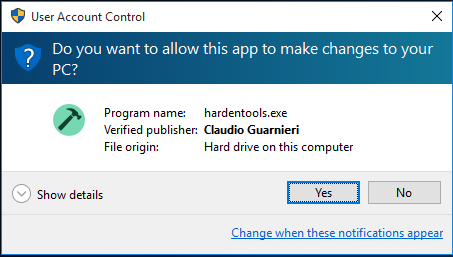 Hardentools gallery image