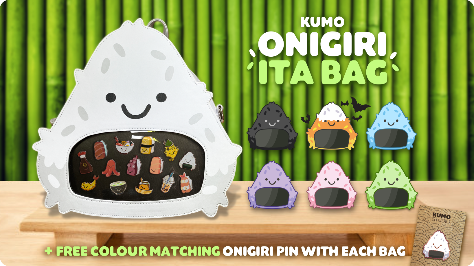 Kumo Onigiri Ita Bag gallery image