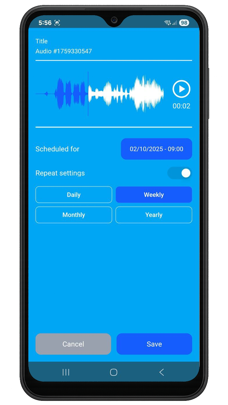 Reminder: Voice Notes - Screenshot 3 preview
