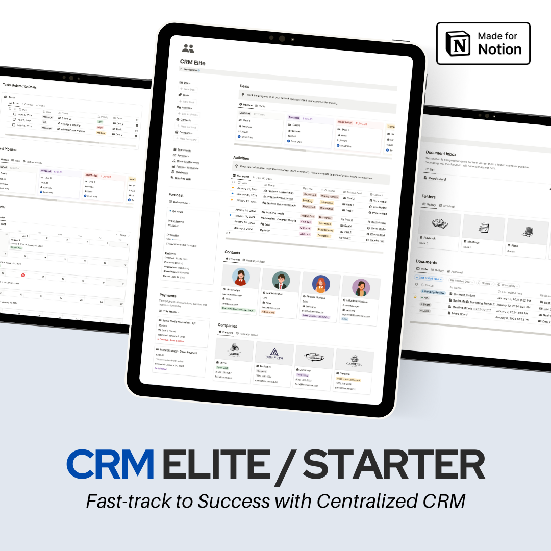 CRM Elite /启动器 - 概念模板