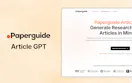 Paperguide Article GPT