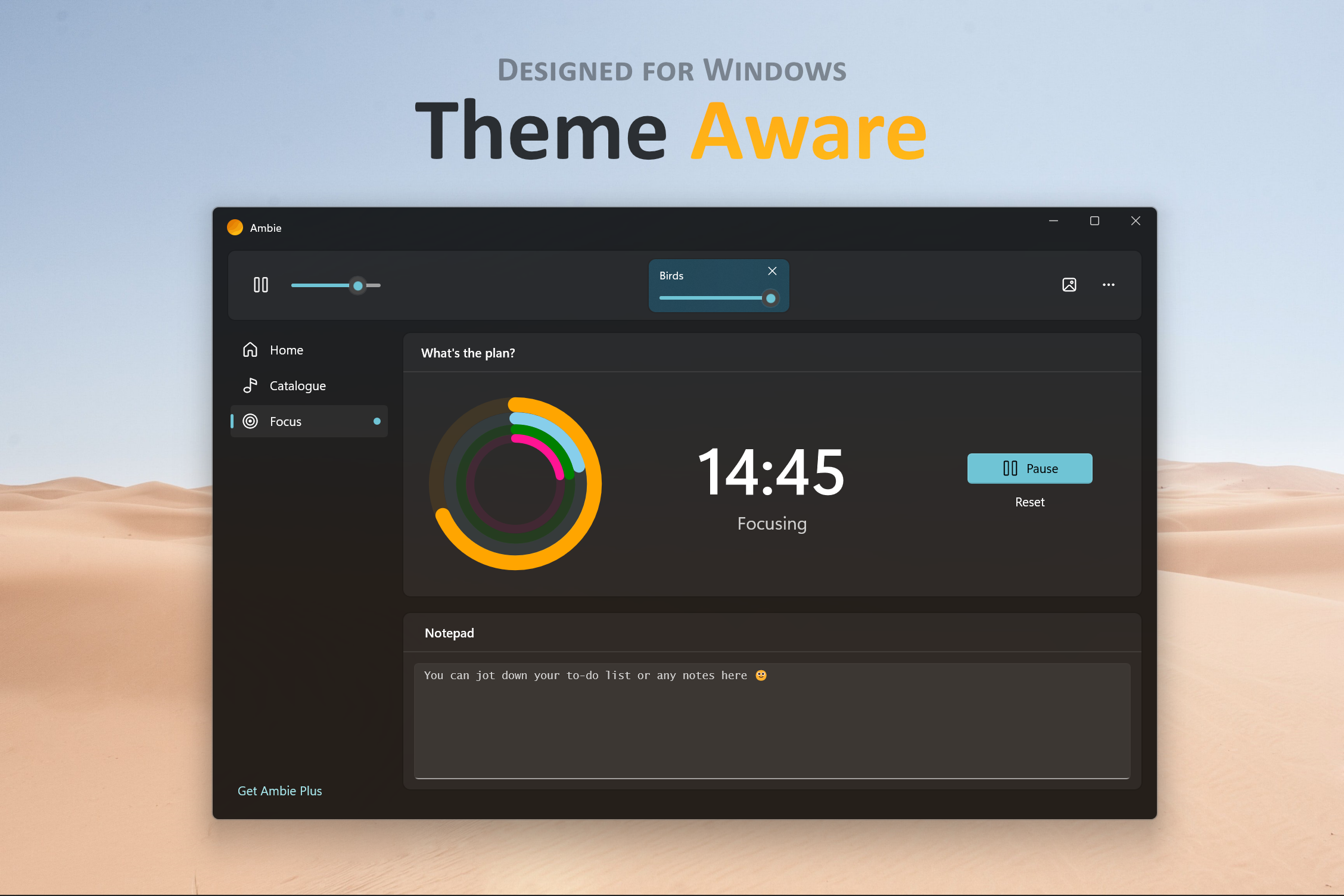 Ambi v3 - Лучшее приложение белого шума в Windows медиа 4