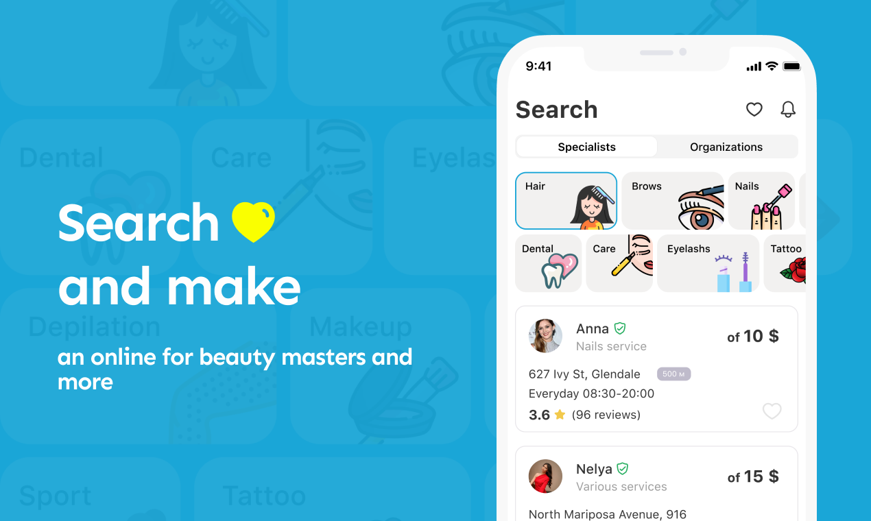 CLAVO - Buscar y hacer una cita para los maestros de belleza y más media 1