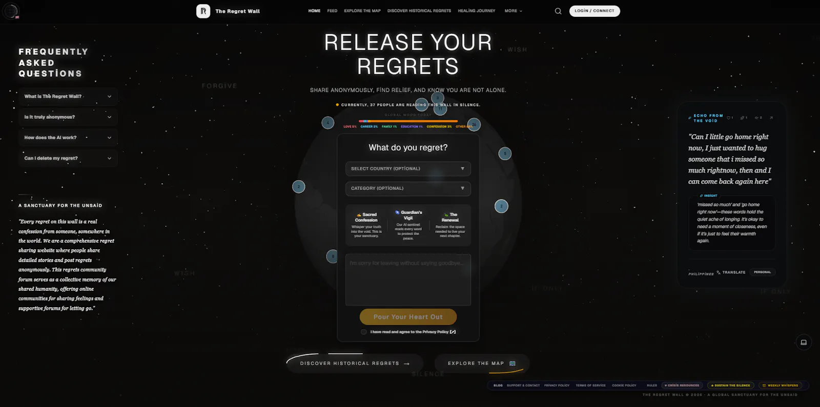 The Regret Wall screenshot 2