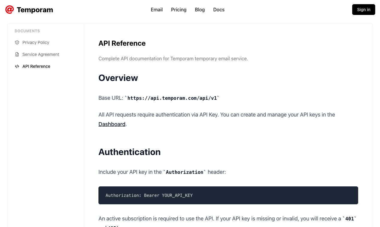 Temporam - Screenshot 3 showing product features and functionality