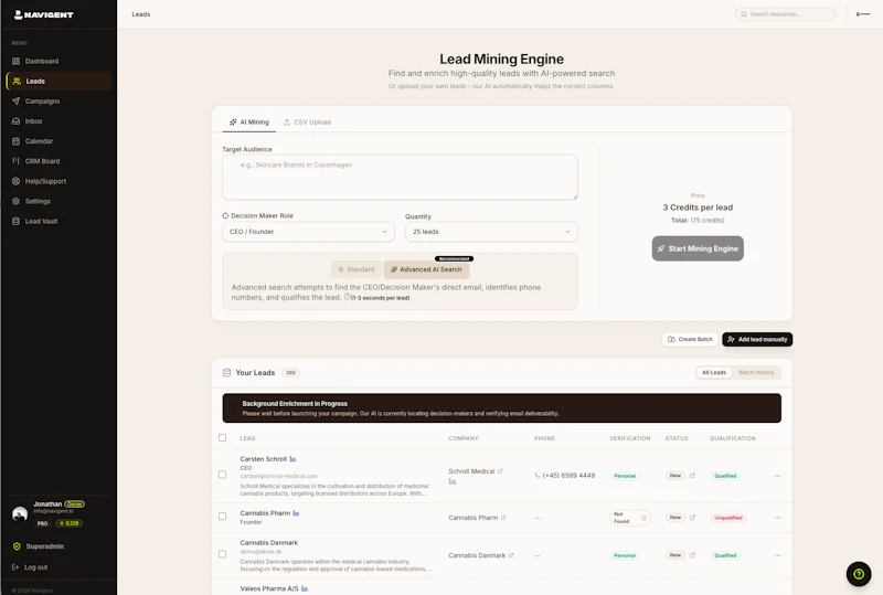 Navigent screenshot 1