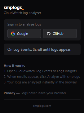smplogs - Screenshot 3 showing product features and functionality