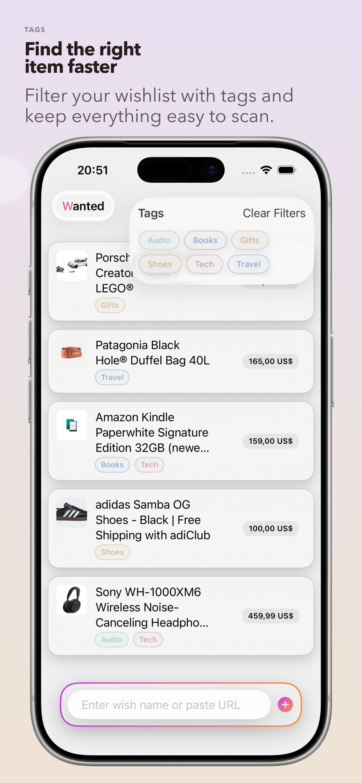 Wanted: wishlist gallery image