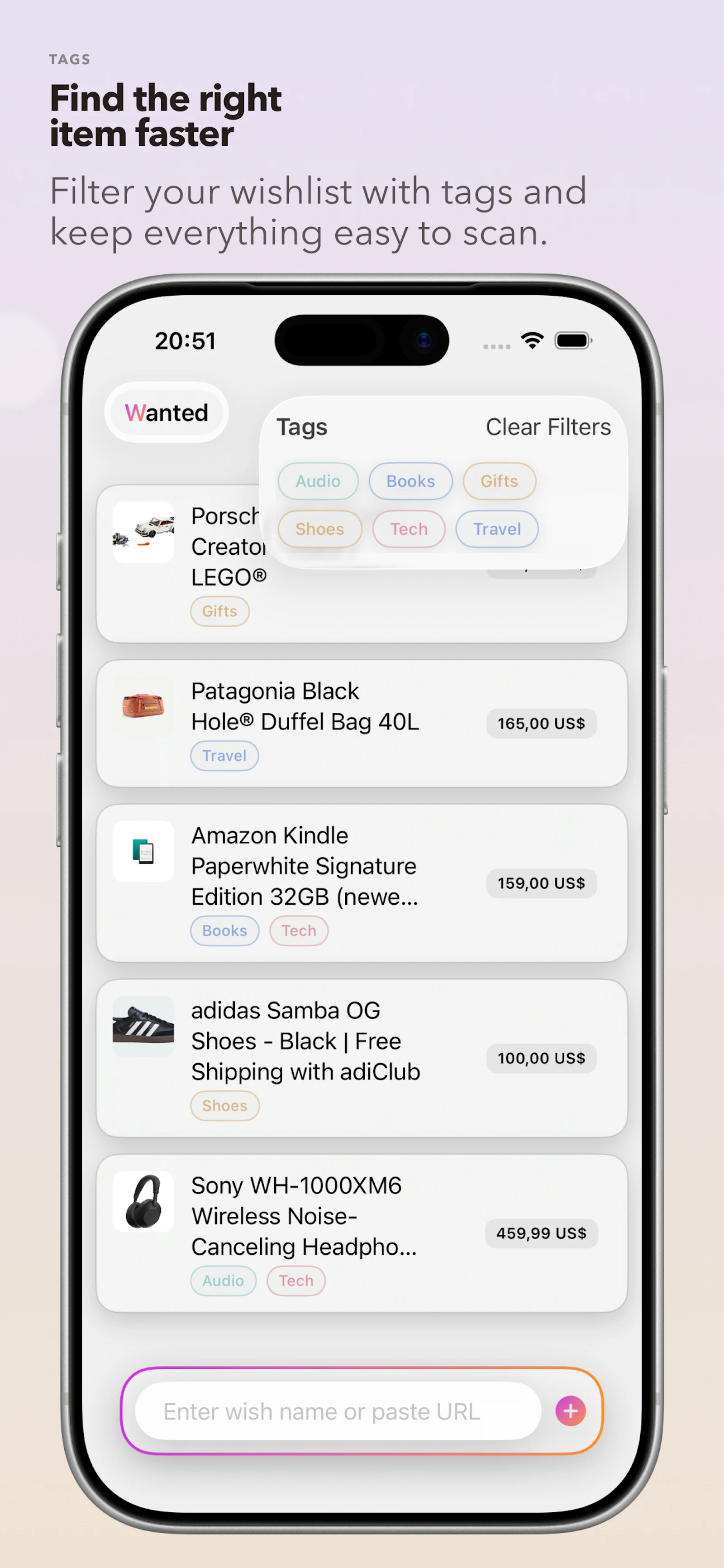 Wanted: wishlist screenshot 5