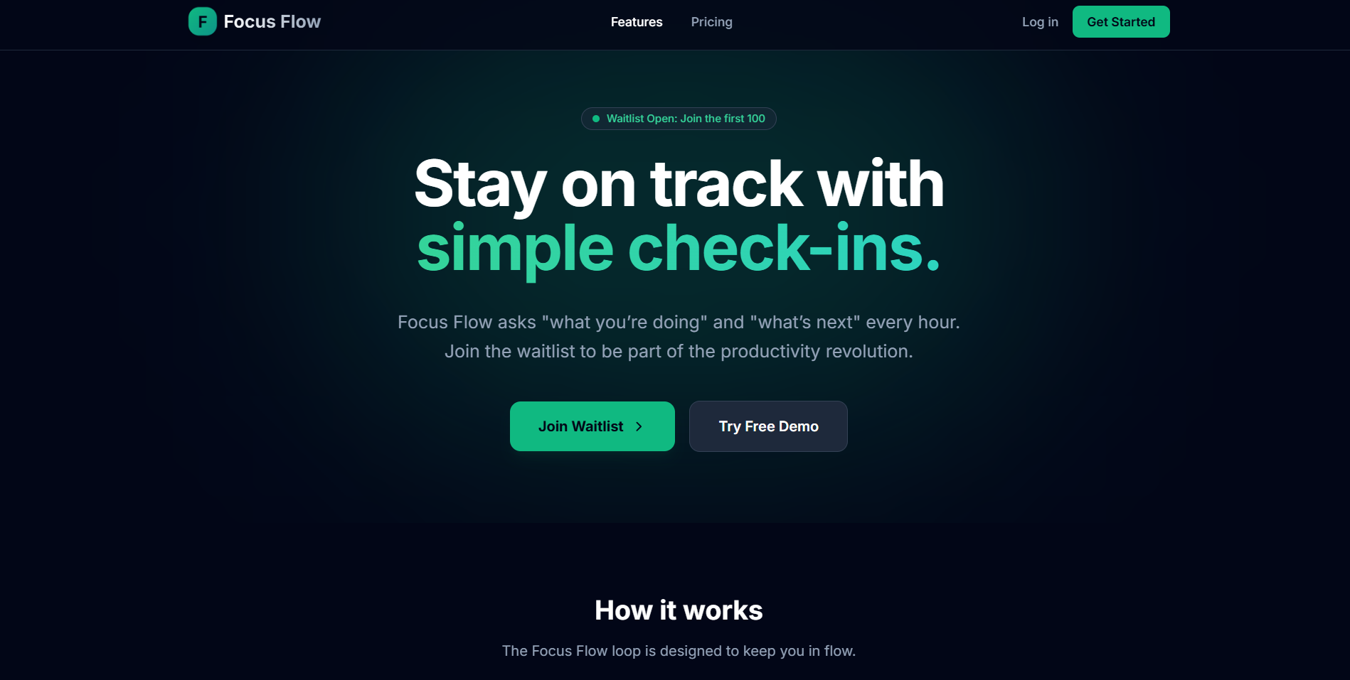 Focus Flow - Main product screenshot demonstrating key features and user interface