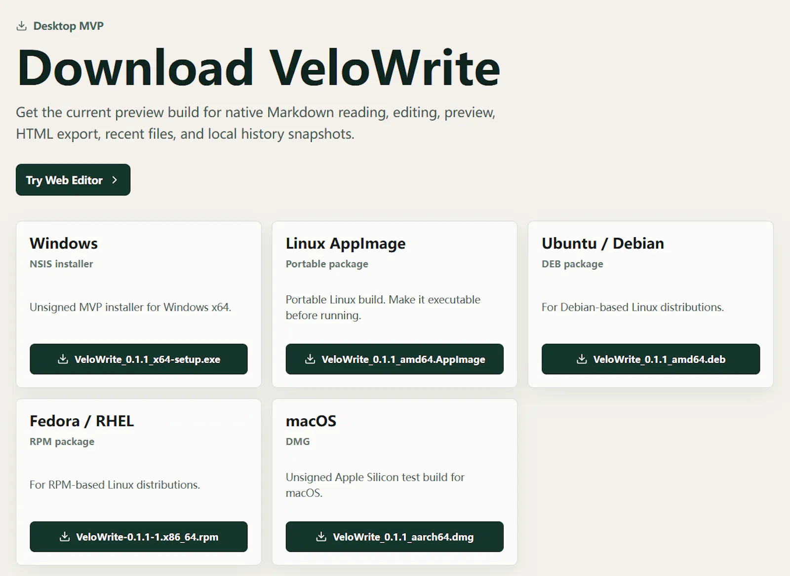 VeloWrite screenshot 4