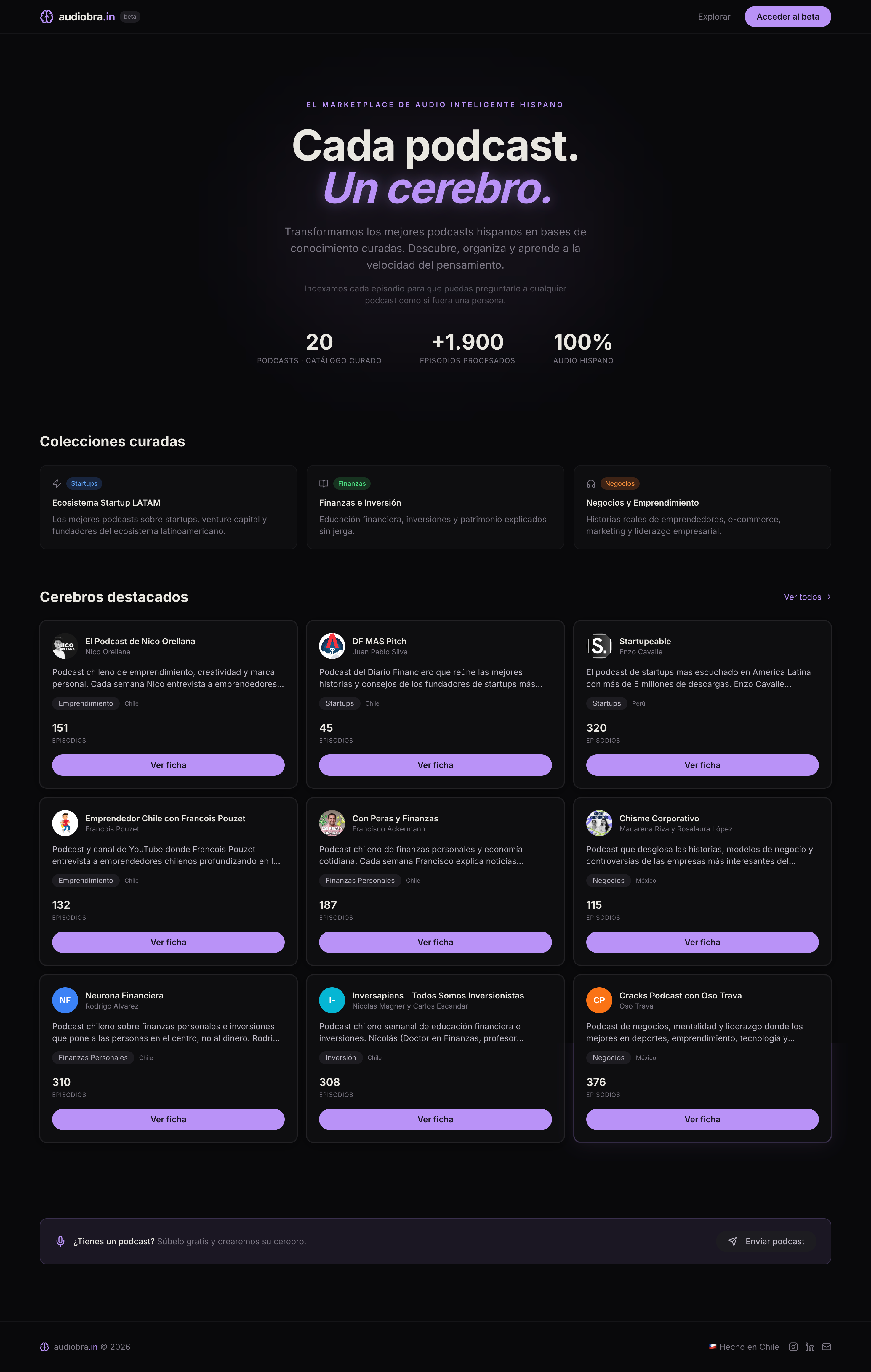 audiobra.in — Inteligencia de Audio gallery image