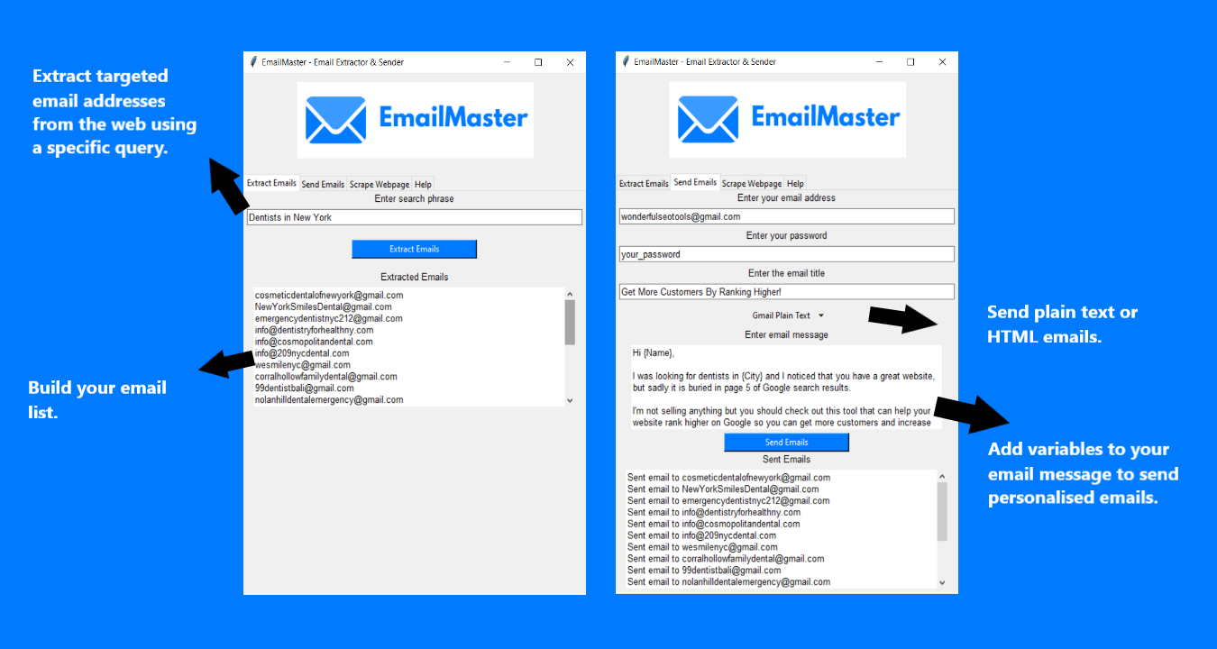 Media Mailmaster - Pengekstrak e -mel dan pengirim 3