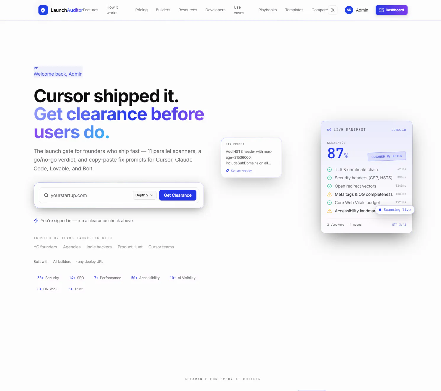 Launch Auditor