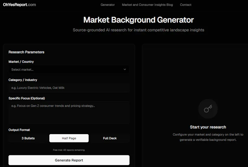 OhYesReport screenshot 2