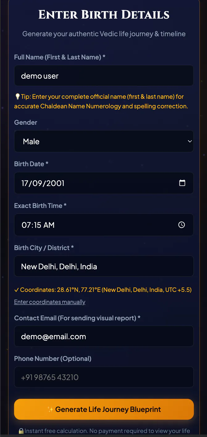 Vedic Timeline — Astrology & Numerology gallery image