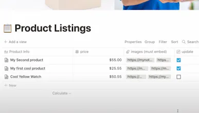 Notion Powered Ecommerce gallery image
