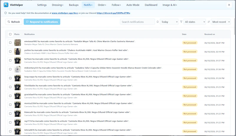 VintHelper screenshot 3