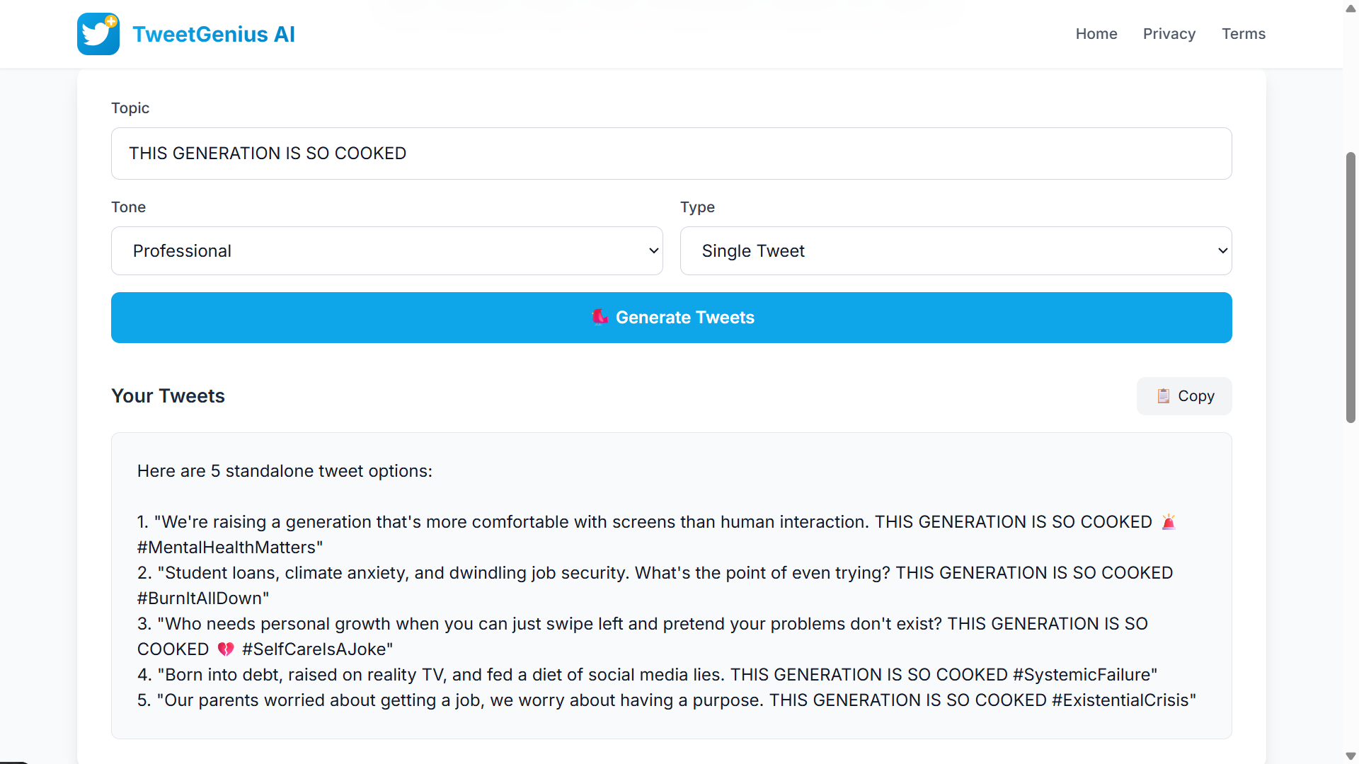 TWEET GENIUS gallery image