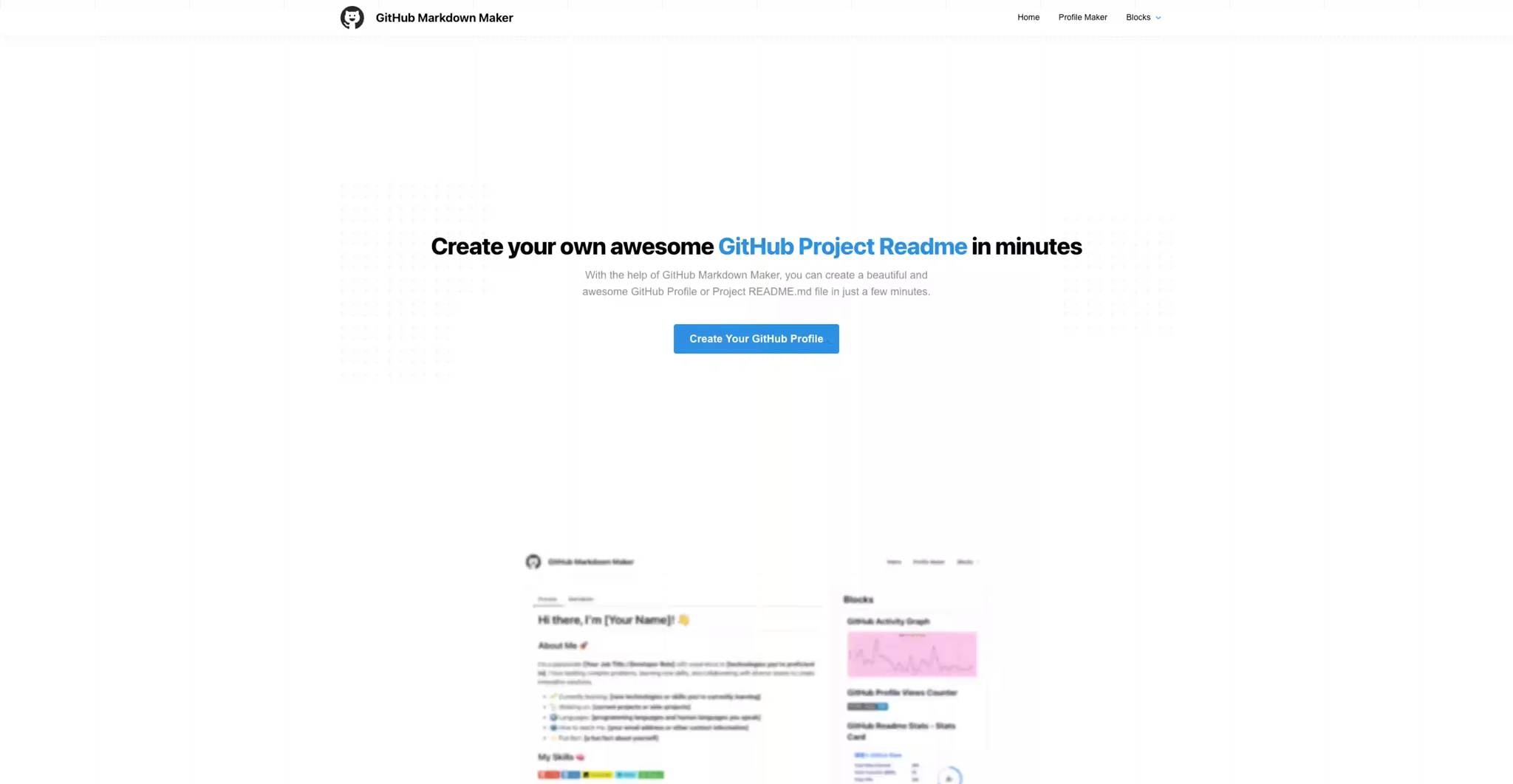 Github Markdown Maker medya 1
