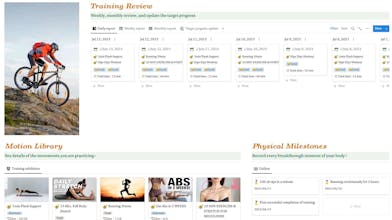 Notion Template: Ultimate Fitness System gallery image