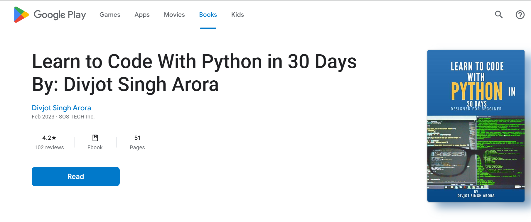 Média SOS Tech Publishing - Meilleurs livres électroniques, apprenez Python en 30 jours par Divjot Singh Arora 3