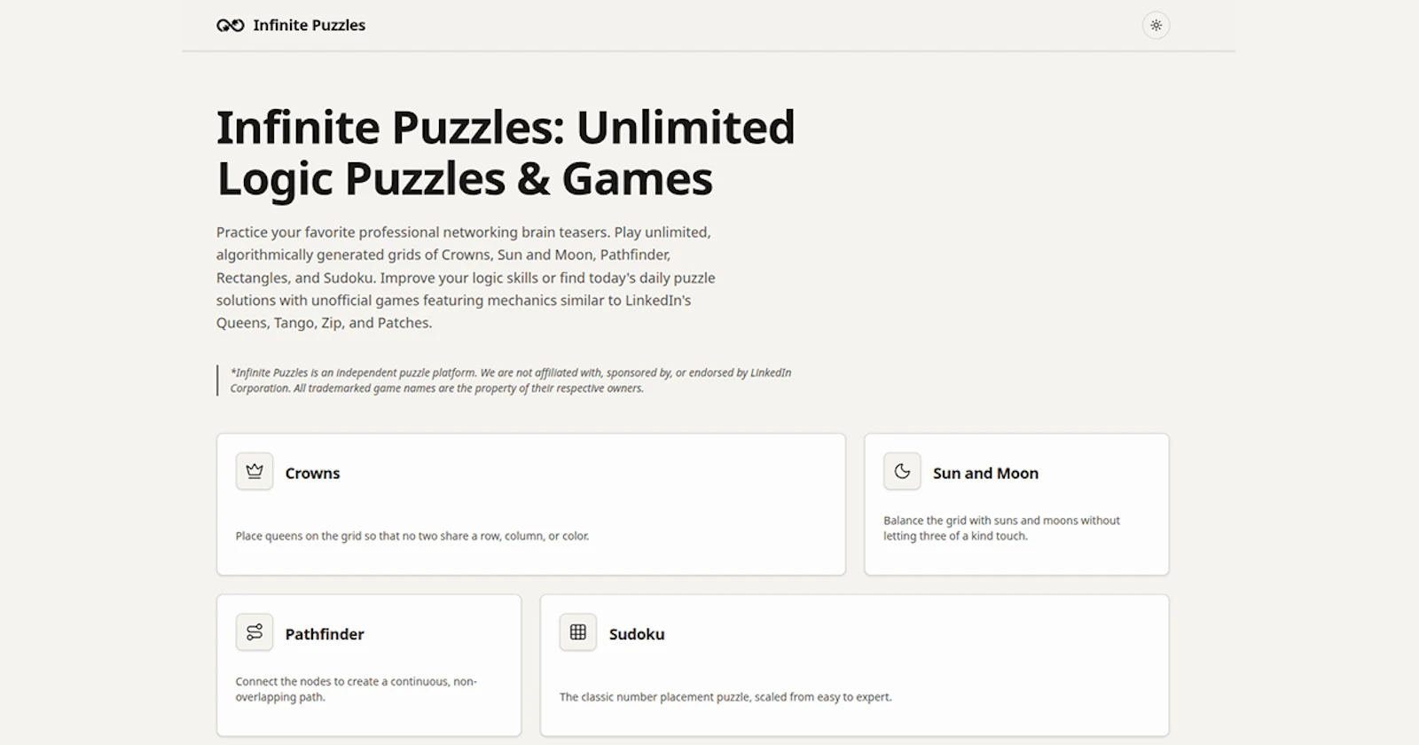 Infinite Puzzles screenshot 1
