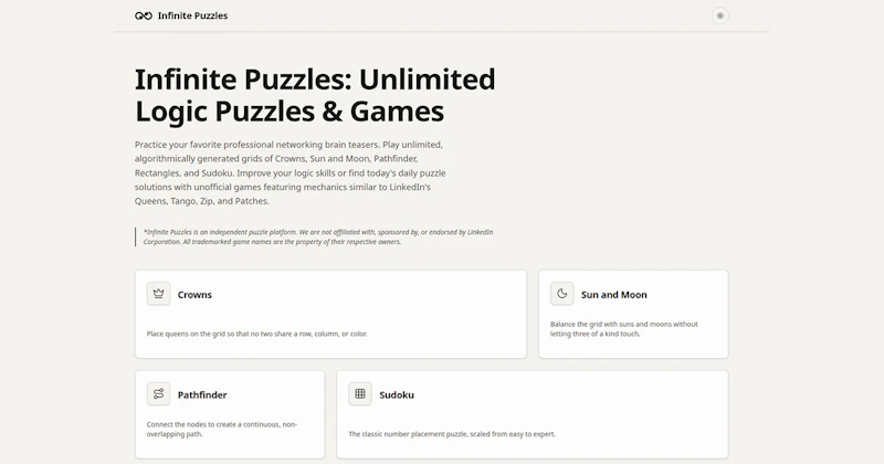 Infinite Puzzles screenshot 1
