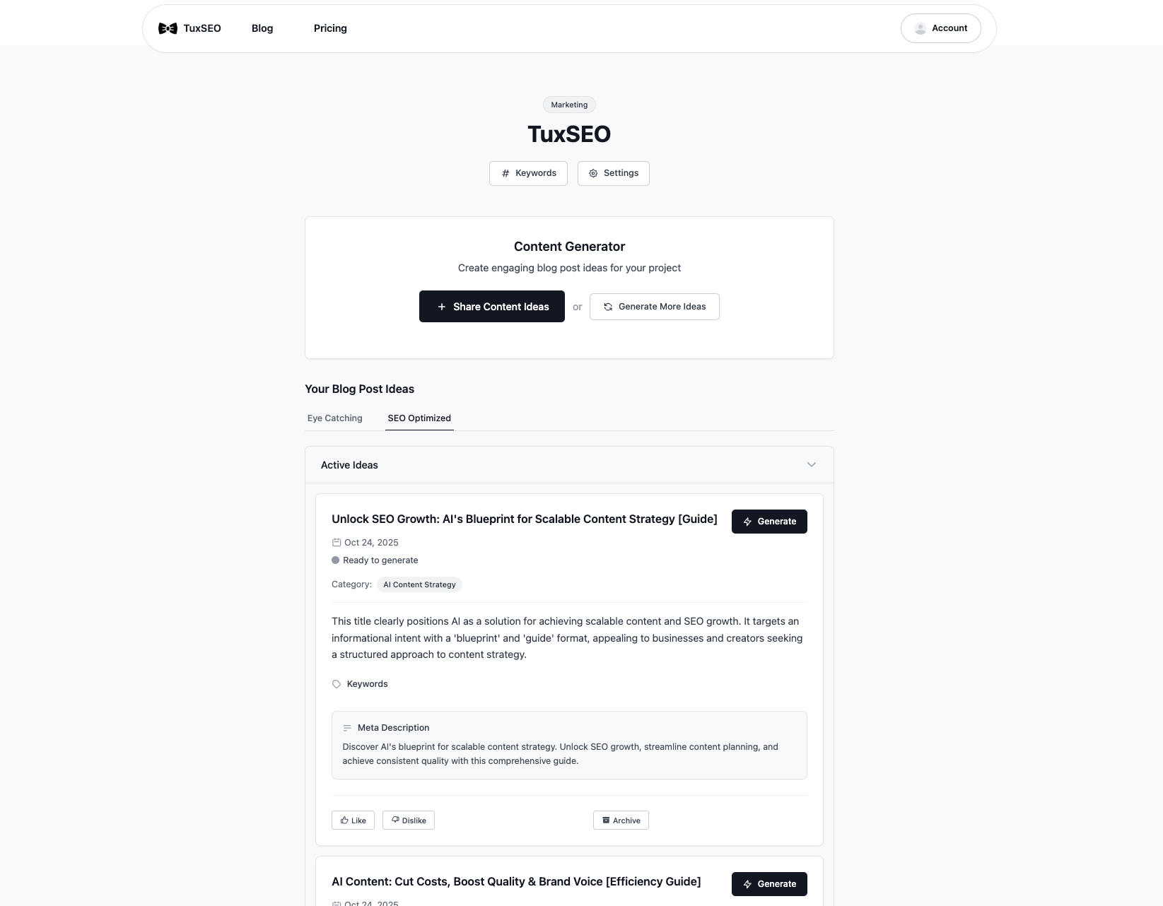 TuxSEO - Screenshot 4 preview