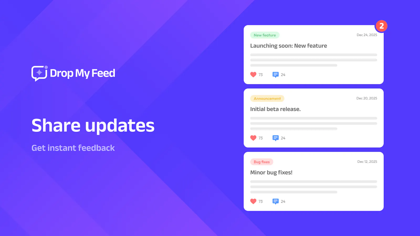 DropMyFeed screenshot 2