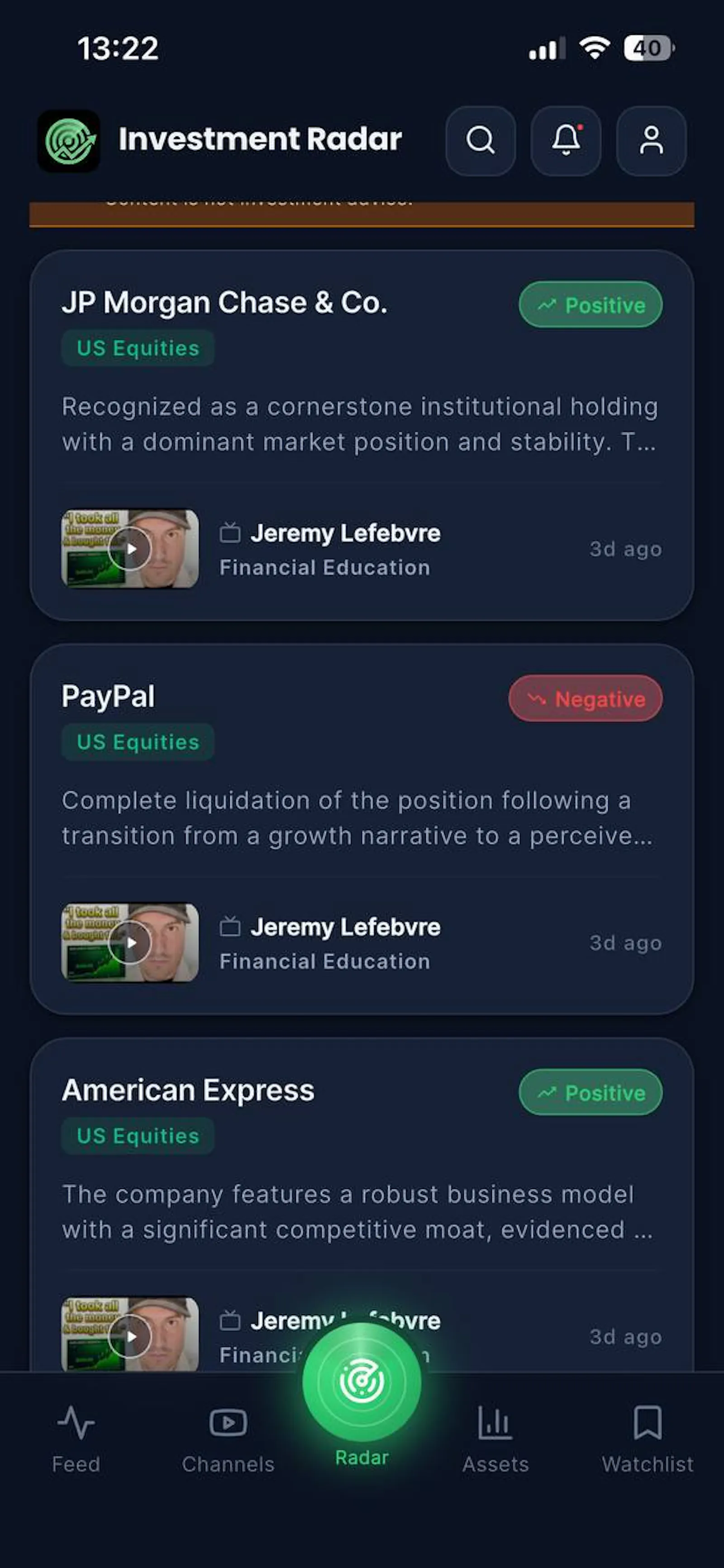 Investment Radar screenshot 8