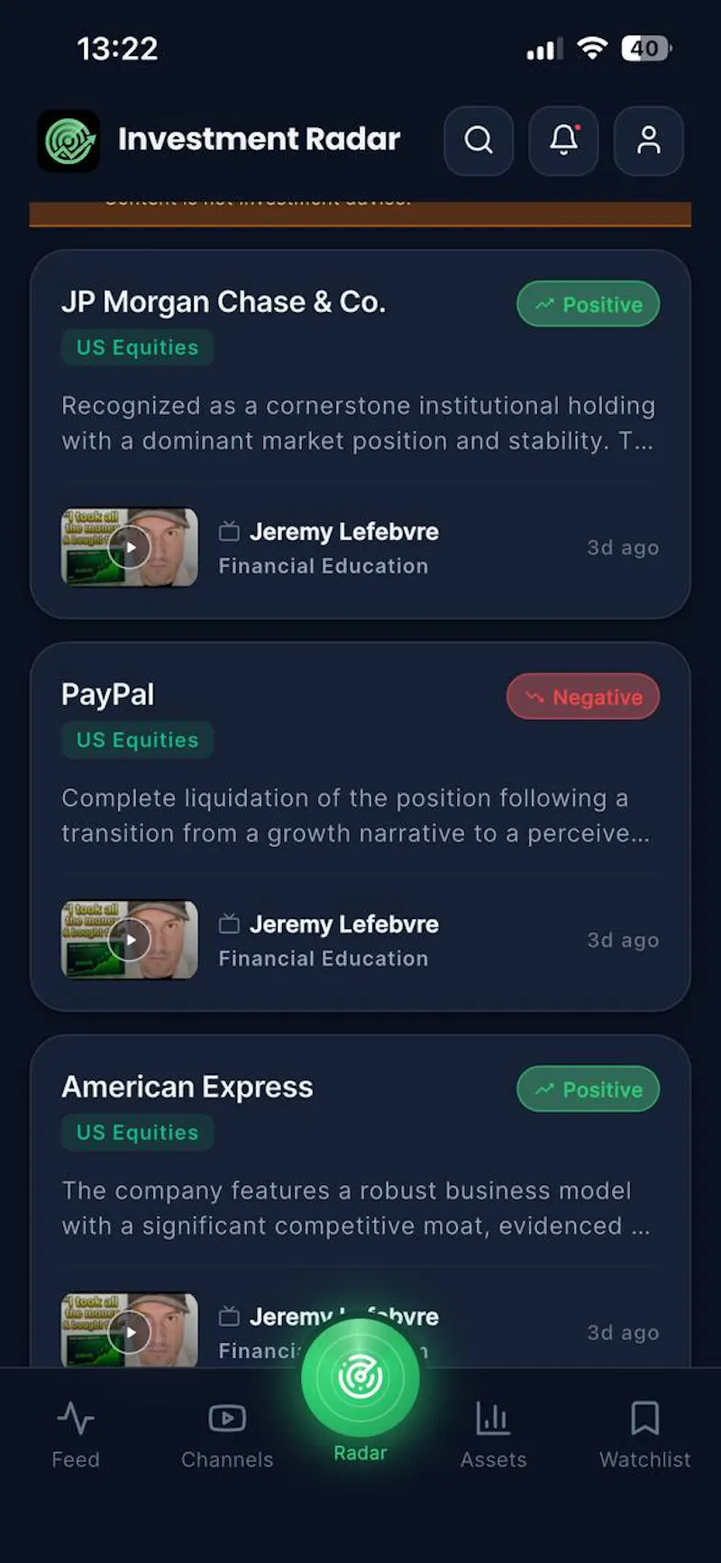 Investment Radar screenshot 8