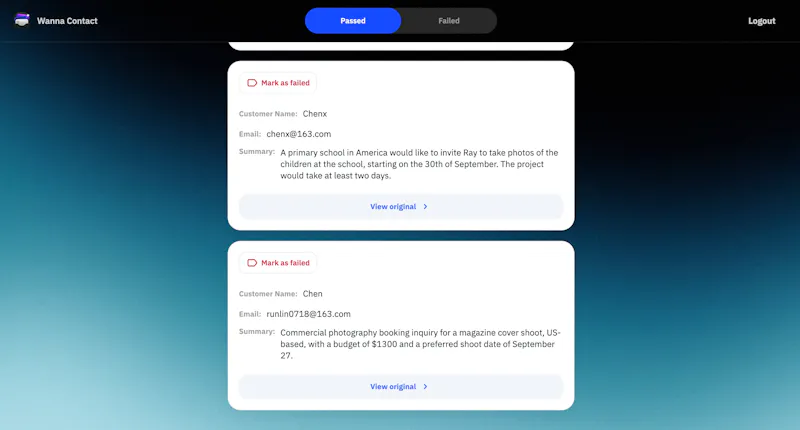 Wanna Contact screenshot 3