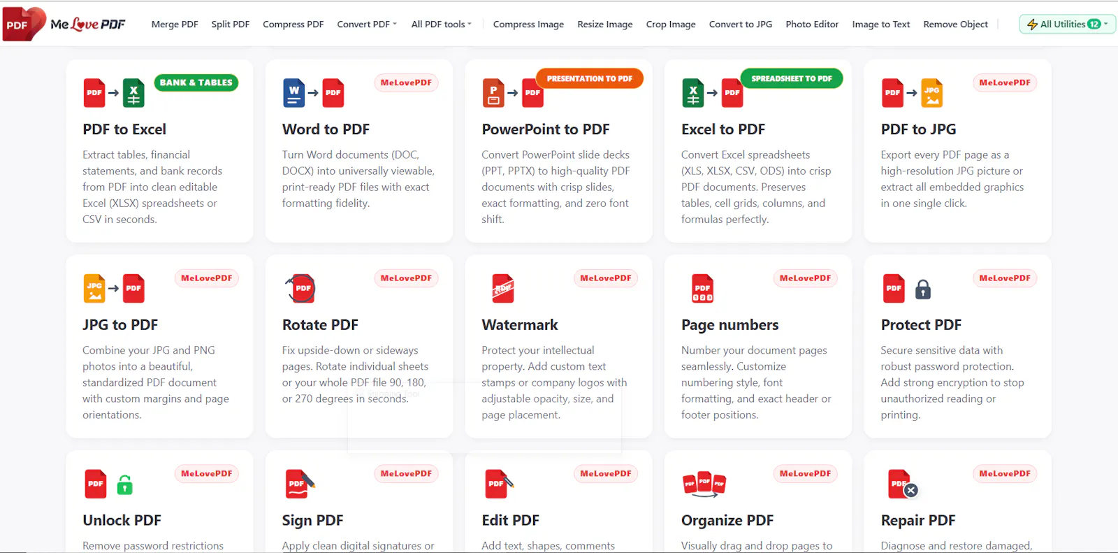 MeLovePDF screenshot 2