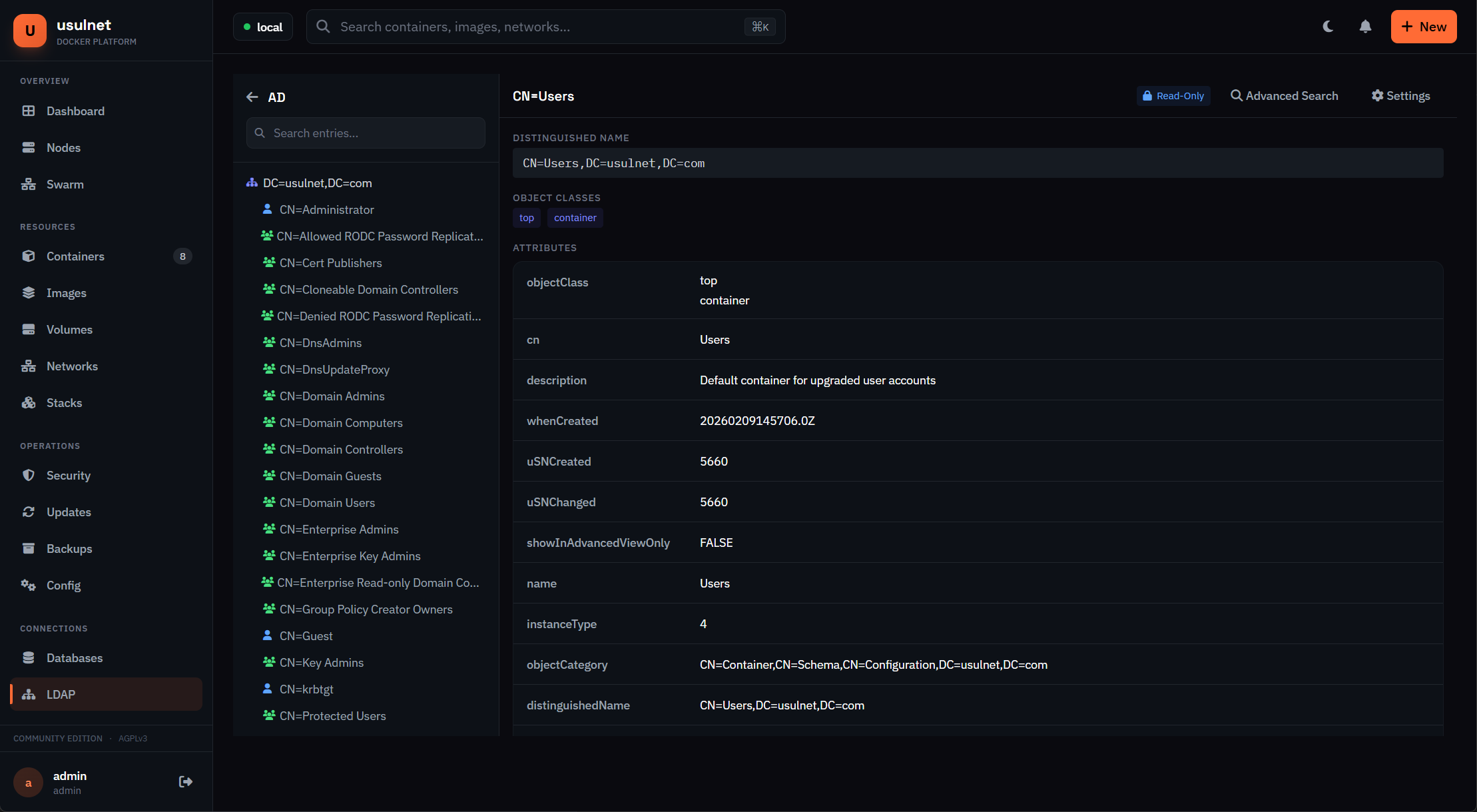 usulnet — DevOps & SysAdmins UI gallery image
