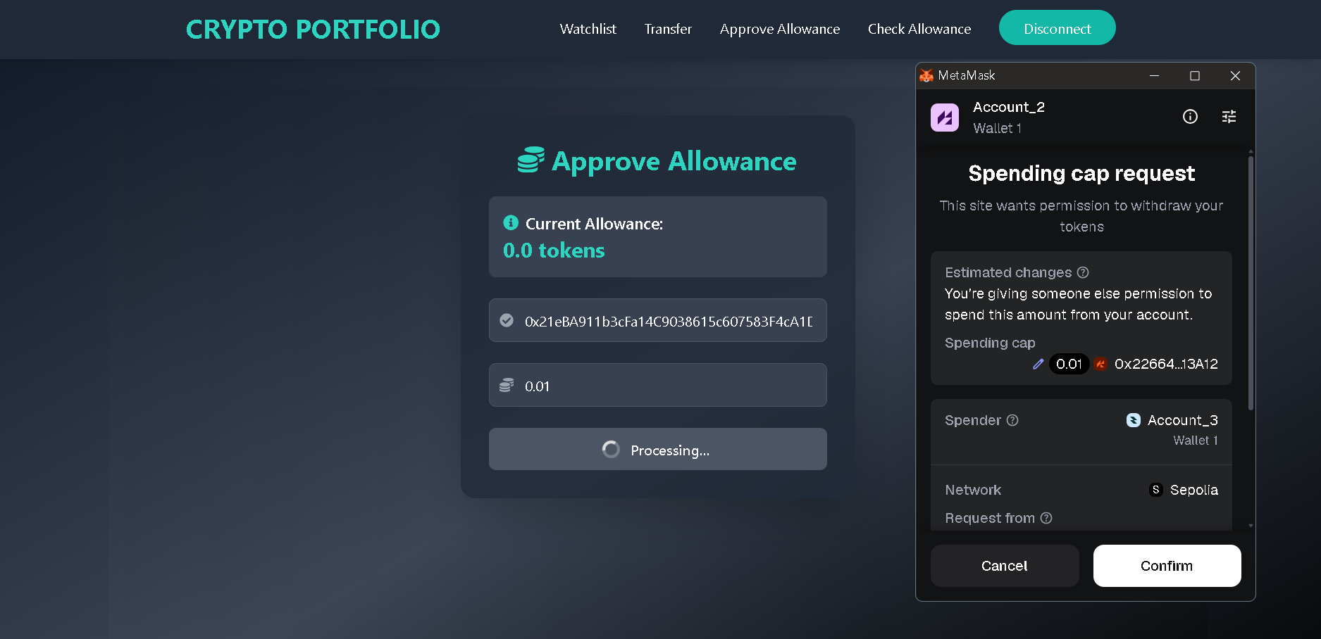 Crypto Portfolio gallery image
